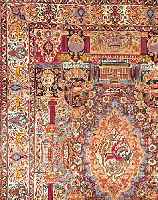 KASCHMAR,PERSIEN CA.382 X 288 CM. EHZ.3 FLOR WOLLE UM 1940.