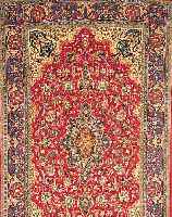 GHOM,PERSIEN CA.240 X 147 CM. EHZ.2 FLOR WOLLE CA.40 JAHRE.