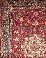 ESFAHAN,PERSIEN CA.429 X 308 CM. EHZ.3 FLOR WOLLE UM 1930.