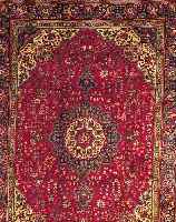 TäBRIZ,PERSIEN CA.294 X 198 CM. EHZ.2-3 FLOR WOLLE CA. 40 JAHRE.