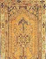 MAZLAGHAN,PERSIEN CA.164 X 93 CM. EHZ.3-4 FLOR WOLLE UM 1920.