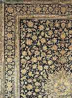 KESCHAN SIGN.,PERSIEN CA.411 X 297 CM. EHZ.2-3 FLOR WOLLE M.SEIDE CA. 50 JAHRE.