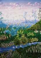 CADET, JEAN EDNER, *1965 PORT AU PRINCE, TäTIG IN FLORIDA UND HAITI, LERNTE BEI JANNET SANON, HATTE SEHR ERFOLGREICHE AUSSTELLUNGEN 1987 IN ...