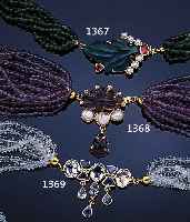 COLLIER M. AQUAMARINEN UND SAPHIREN, VORDERSCHLIEßE GG/RG 585/000 BESETZT MIT 3 OVALFA- CETT. AQUAMARINEN ZUS. CA. 6 CT, 8 FACETT. SAPHIRE ...