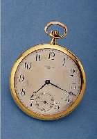 WM KAUFMANN HERRENTASCHENUHR LEPINE, REF.- NR. 10327, SCHWEIZ UM 1914, GG/RG 750/000 (BODEN IM STRAHLENDEKOR), VERS. BLATT SIGN., KL. SEK. ...