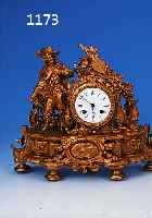 PENDULE, FRANKREICH, UM 1900, SPRITZGUßGE- HäUSE SEK. GELACKT, 1 FUß HINTEN ERGäNZT, EMAILZIFFERBLATT, PENDULENWERK GEM. JAPY, ...