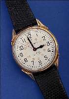 BULOVA ACCUTRON ARMBANDUHR RAILROAD, SCHWEIZUM 1967, GG-FILLED, BODEN EDELST. GESCHR., KONTRASTZIFFERBL., STIMMGABELSCHW.-PRINZIP, PATENT VON ...