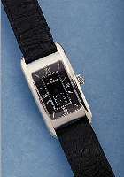 MOVADO HERRENARMBANDUHR MUSEUMS WATCH, REF.-NR. 84-C4-620, SCHWEIZ UM 1995, EDELST. POL., BOMB. SAPHIRGL., BODEN GEDR., LEDERB., ORIG.-ETUI, ...