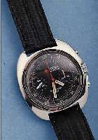 ROAMER ARMBANDCHRONOGRAPH PASADENA/733, SCHWEIZ UM 1969, EDELST.-STüLPGEH., 2-TEIL. ZIFFERBL., AUßEN 100ER TEILUNG, 30-MIN.-STOPP-ZäHLER, ...