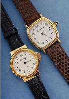 KONVOLUT: 4 GLASHÜTTE DAMENARMBANDUHREN, EHEM. DDR-PRODUKTION, UM 1985, METALL HARTVER-D., EDELST.-BODEN GEDR., VERSCH. DESIGNS, 1X KRONE M. ...