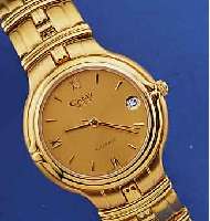 CAMY HERRENARMBANDUHR AUTOMATIK, SCHWEIZ UM 1994, EDELST. INCL. BAND, TEILW. HARTVERG., BEIDS. GEH. MINERALFLACHVERGL., ETA KAL. 2892-A2 (BEKANNT ...