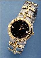CAMY HERRENARMBANDUHR AUTOMATIK, SCHWEIZ UM 1994, EDELST. INCL. BAND, TEILW. HARTVERG., BEIDS. GEH. MINERALFLACHVERGL., ETA KAL. 2892-A2 (BEKANNT ...