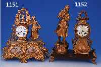 PENDULE, FRANKREICH, UM 1870/80, SPRITZGUß- GEHäUSE, GOLDFARBEN GEFAßT, ALABASTEREINLAGEN,EMAILZIFFERBLATT (AN BEIDEN AUFZUGSLöCHERN BESCH.), ...