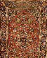 KESCHAN, PERSIEN, 206 X 132CM, FLOR WOLLE, EHZ 4-5, UM 1950