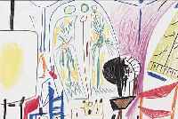 PICASSO, PABLO, FARBLITHOGRAPHIE AUS CERCLE D'ART, VON 1960, CA. 26,5 X 42 CM, PP