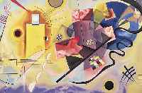 KANDINSKY, WASSILY, 1866-1944, FARBLITHOGRAPHIE, AUS KANDINSKY ODER DER INNERE BLICK, MOURLOT MAEGHT PARIS 1960, DOPPELBLATT ...
