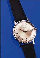 ZENITH HERRENARMBANDUHR SPORTO, SCHWEIZ UM 1965, EDELST., BODEN GESCHR., 19 ST., HANDAUF-ZUGKAL. 2532, RINGUNR., FLACHSPIR., INCABL., AUßER ...