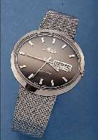MIDO HERRENARMBANDUHR OCEAN-STAR AUTOMATIK, SCHWEIZ UM 1978, EDELST. INCL. EDELST.-FLECHT-BAND, EINSCHALENGEH., TAG U. DATUM, SCHNELL- SCHALTUNG ...