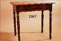 TISCH, DEUTSCH, UM 1880/90, NUßBAUM MASSIV UND FURNIERT, EINE SCHUBLADE, AUFGEARBEITET, 74 X 78 X ...