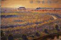 SCHäFER, KARL, *1888 ULM - 1956 GöPPINGEN, WAR SCHüLER VON POETZELBERGER UND LEITER DER KUNSTGEWERBESCHULE ULM, HIER: BLICK AUF ...