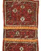 SHAHSAWAN SUSANI,PERSIEN CA 82 X 40 CM. FLOR WOLLE.EHZ 2.UM 1940.