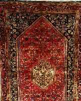 BIDJAR,PERSIEN CA 208 X 138 CM. .FLOR WOLLE. EHZ 3.CA 50 JAHRE.
