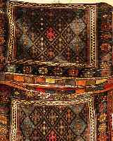 ESEL DOPPELTASCHE SHAHSAWAN,PERSIEN CA 130X105CM. .EHZ 2-3.UM 1940.