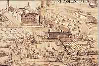 4 BLATT MIT KUPFERSTICHE V. WENING, 1.) KUPFERSTICH V. WENING, SCHLOß HOF HEGNEN- BERG (SCHLOß HOFGEGNENBERG) VON 2 PLATTEN GE- DRUCKT, ...