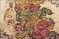 KONVOLUT VON 3 BLATT, MIT KUPFERSTICHEN V. SCHLESWIG: 1.) ALTKOLOR. KUPFERSTICHK. V. DUCATUS SLESVICENSIS..., CA. 1740, MIT SCHöNERKARTUSCHE ...