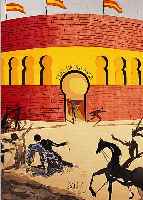 DALí, SALVADOR, 1904-1989, CARMENS TOD, FARBLITHOGRAPHIE, HANDSIGN. UND NUM. PE 8/9, LEICHT GEBRäUNT, CA. 54 X 43 CM, WVZ ...