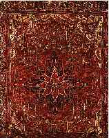 HERIZ,PERSIEN CA 332 X 254 CM. .EHZ 2-3 FLOR WOLLE.CA 60 JAHRE.