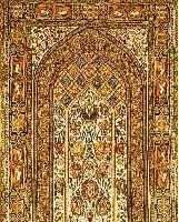 GHOM,PERSIEN CA 170 X 100 CM. .EHZ 2.CA 50 JAHRE.FLOR WOLLE MIT SEIDE.