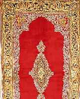 KERMAN,PERSIEN CA 222 X 123 CM. .EHZ 3 FLOR WOLLE.CA 30 JAHRE.