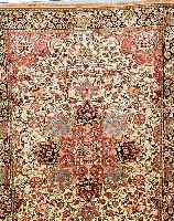 KASHMIR, INDIEN, 305 X 219CM, EHZ 2 FLOR SEIDIG, CA.5 JAHRE