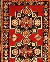 KAZAK, RUSSLAND, 264 X 130CM, EHZ 2 FLOR WOLLE, CA.10 JAHRE