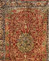 KASHMIR, INDIEN, 256 X 184CM, EHZ 2 FLOR SEIDIG, CA.10 JAHRE