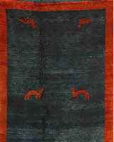 GABBEH, PERSIEN, 192 X 134CM, EHZ 2 WOLLE AUF WOLLE, CA.10 JAHRE