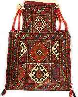 SHAHSAWAN SALZTASCHE, PERSIEN, 45 X 30CM, EHZ 2, WOLLE AUF WOLLE, CA.60 JAHRE