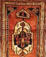 GASHGAI, PERSIEN, 205 X 122CM, EHZ 3 WOLLE AUF WOLLE, CA.60 JAHRE