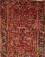 HERIZ, PERSIEN, 284 X 185CM, EHZ 2-3 FLOR WOLLE, CA.50 JAHRE