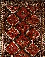 SHIRAZ, PERSIEN, 324 X 221CM, EHZ 3-4 WOLLE AUF WOLLE, CA.50 JAHRE