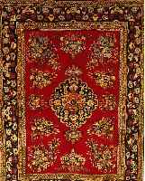 GHOM, PERSIEN, 173 X 128CM, EHZ 2 FLOR WOLLE, CA.50 JAHRE