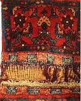 AFSHAR D.TASCHE, PERSIEN, 73 X 43CM, EHZ 2 WOLLE AUF WOLLE, CA.50 JAHRE