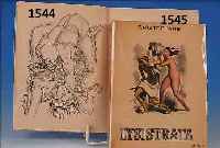 BAUDELAIRE: LES FLEURS DU MAL, ED. DU PANTHEON PARIS 1945, 10 ORIG.LITHO- GRAPHIEN VON LE MENGEOT, EROTISCHER INHALT, FRANZ. ...