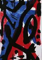 PENCK, A.R., GEB. 1939, , FARBLITHOGRAPHIE, HANDSIGN. UND BEZ.: E.A., CA. 22 X 14,5 CM, U.GL., R.