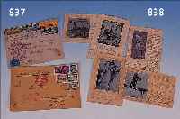 11 POSTKARTEN, UM 1899, IN SEIDE GEWEBT, VERSCH. DARST. Z.B. DOM ZU KöLN, DIE PERLEN DES RHEINES, DAS NEUE RATHAUS IN HAMBURG UND ...