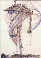 FRIELING, FLORIAN, AQUARELL üBER TUSCHFEDER, HANDSIGN., DAT. 77, CA. 41 X 29 CM, PP, U.GL., R.