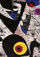 MIRO, JOAN, ZWEI FARBLITHOGRAPHIEN, CA. 30 X 46 UND 36 X 54 CM, PP