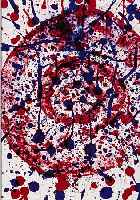 FRANCIS, SAM, 1923-1994, ZWEI FARBLITHO- GRAPHIEN, EINE IM STEIN SIGN., JE CA. 39 X 28 CM, PP