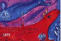 CHAGALL, MARC, 1887-1985,, FARBLITHOGRAPHIE, DOPPELBLATT MIT BUGFALTE, CA. 25 X 33 CM, PP